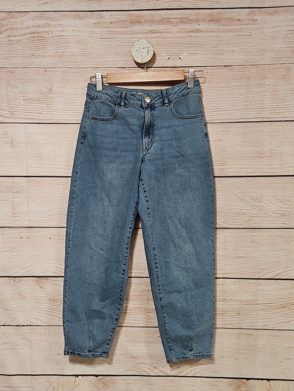 💟 Wonder Nation Girl Barrel Blue Jeans 14
